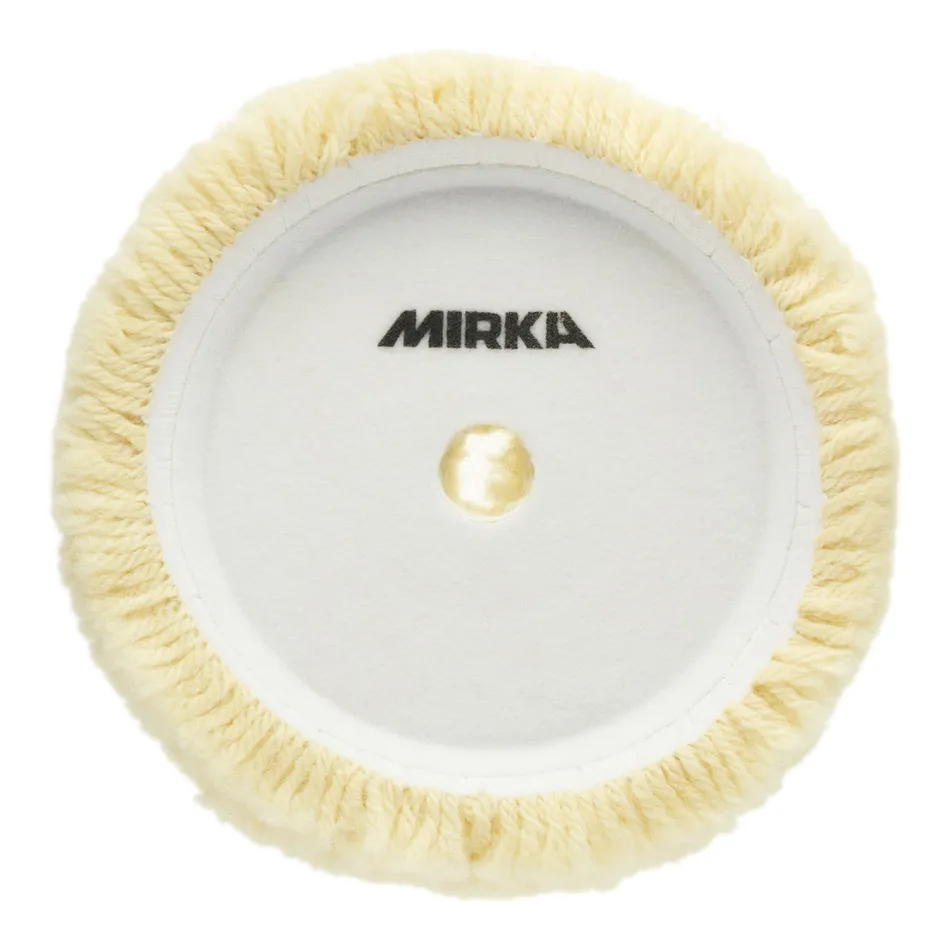 Mirka Twisted Wool Pad White 185mm , Velcro - Image 2